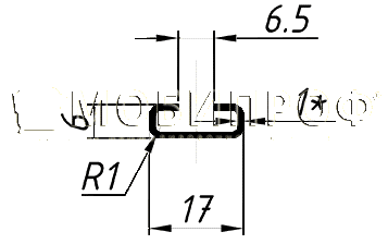 Вид С-профиля, изготавливаемого на станке МОБИПРОФ